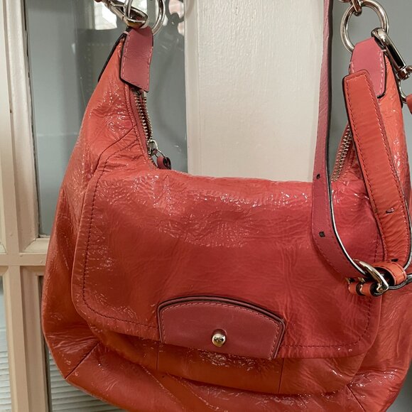 Coach Kristin Patent Leather Shoulder Bag Hobo 19299 - Picture 3 of 15